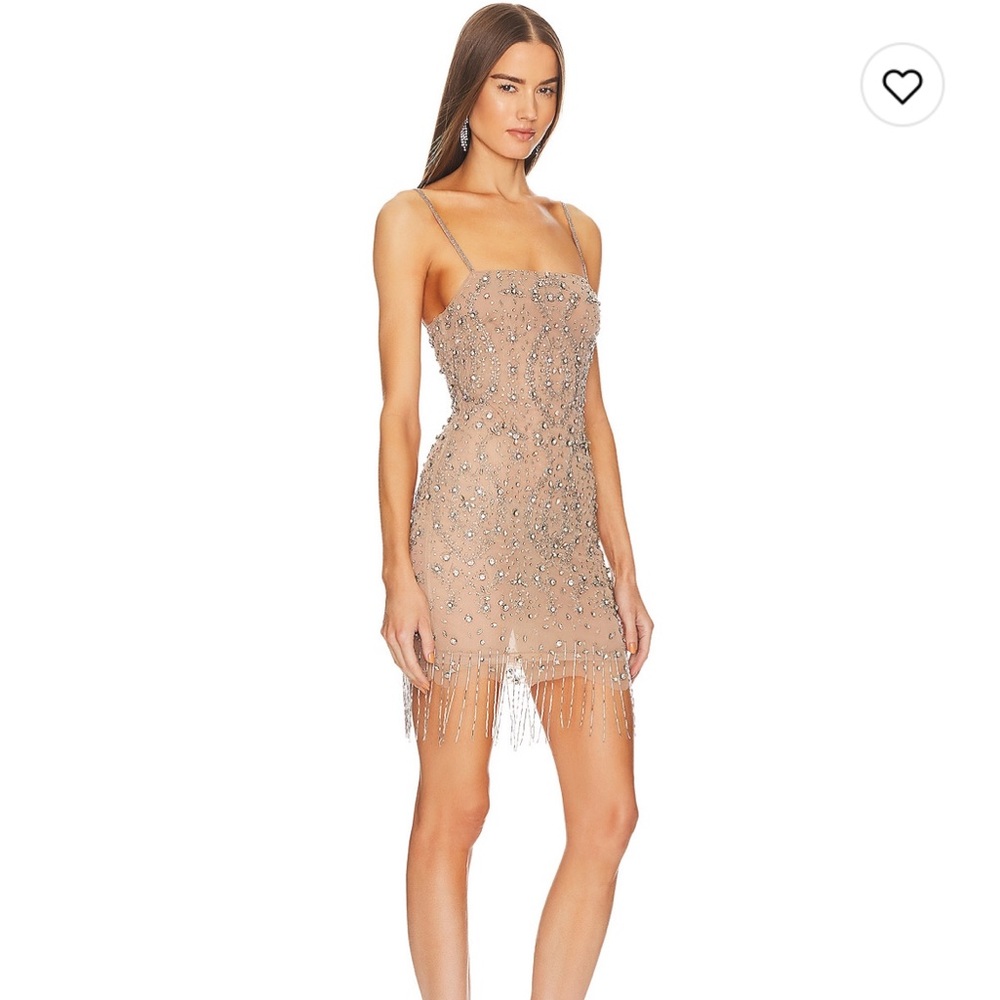 Michael Costello X REVOLVE Kareena Embelished Mini Dress, Size Medium